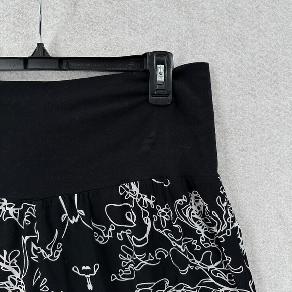 Soft Surroundings Pull On Pants Womens LG Rayon Sequin Hem Fold Over Waist 27890 - Picture 7 of 11